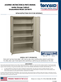 Jumbo Storage Cabinet - Unassembled Model J2478A-N (1230918)